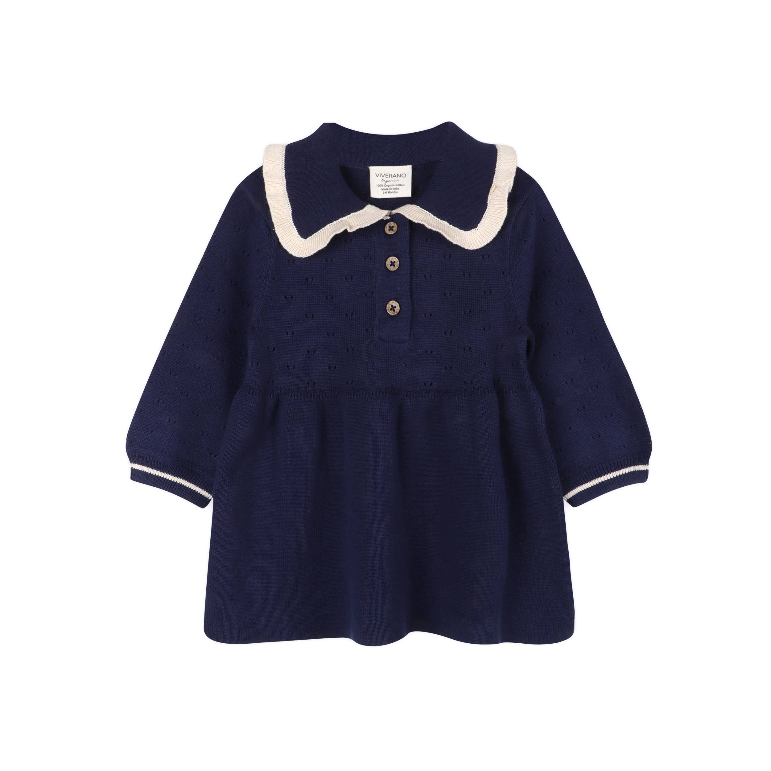 Adeline Ruffle Collar Baby Dress
