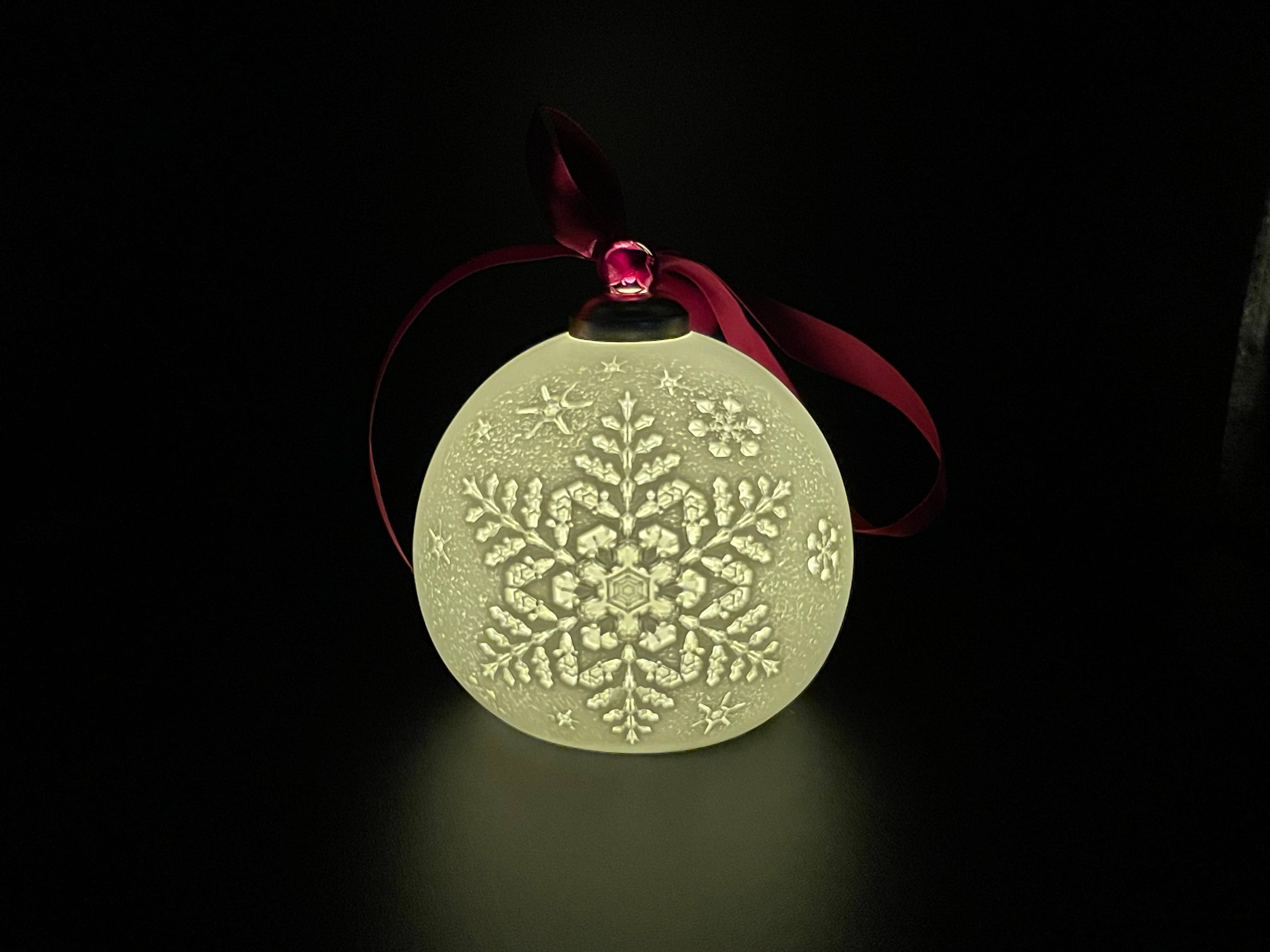Snow Flake Ball Ornament