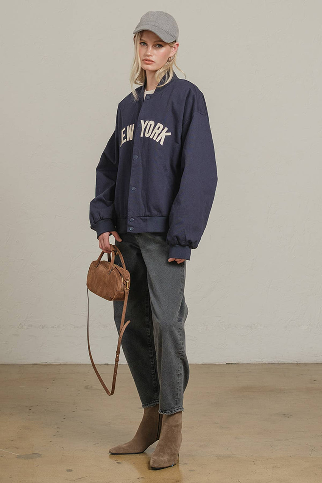 NEW YORK Patchwork Varsity Jacket