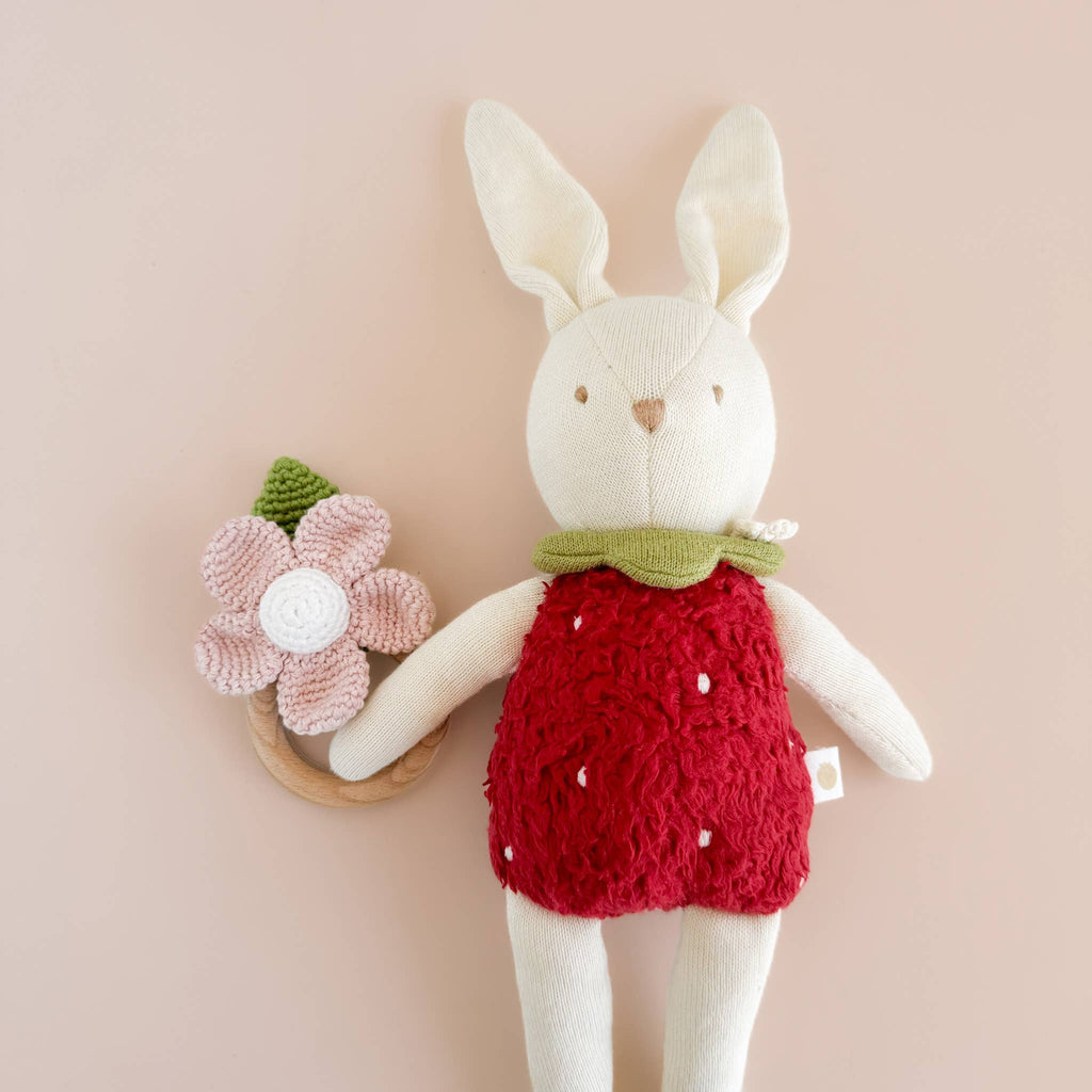 Pink Flower Teether