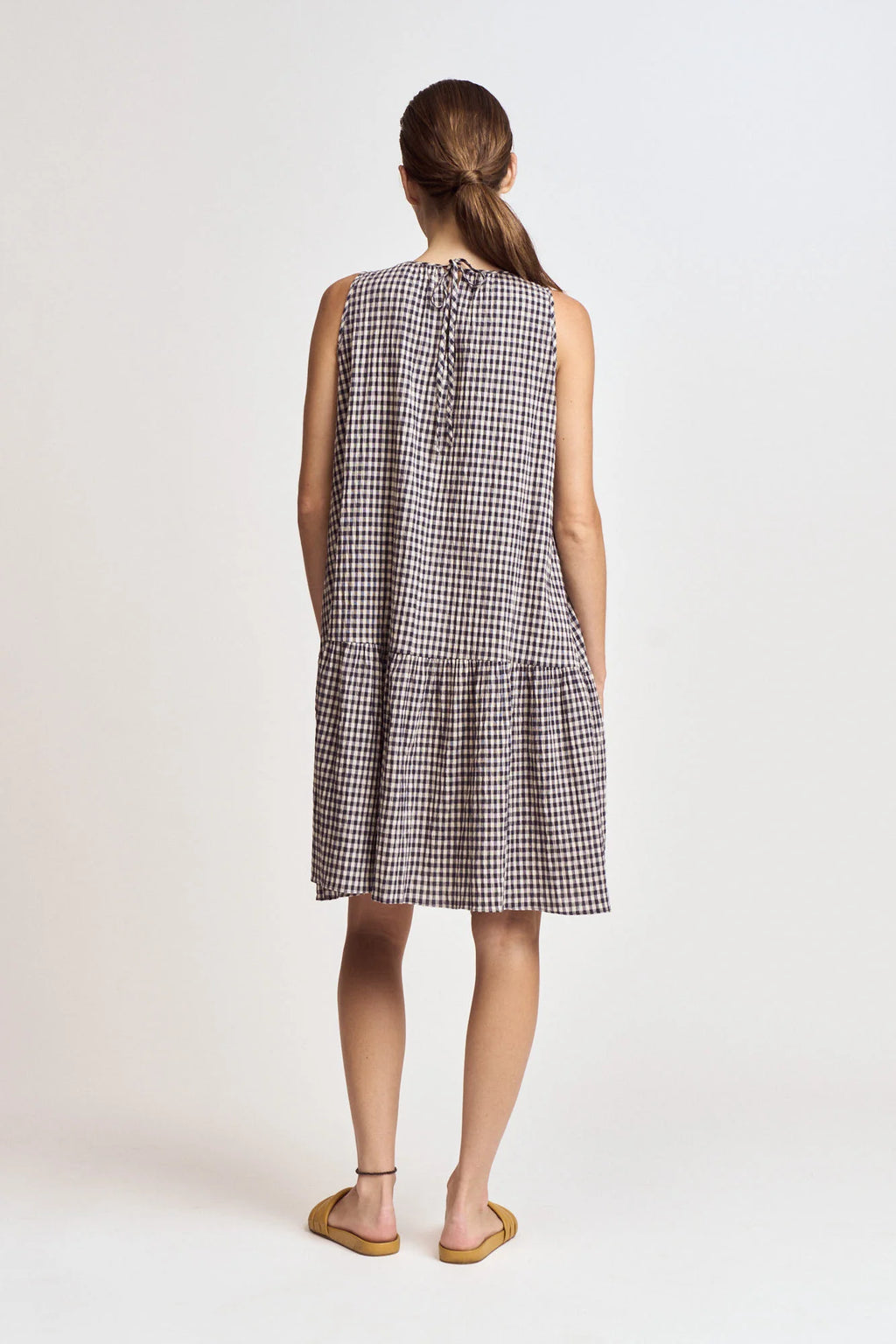 Gingham Panel Dress