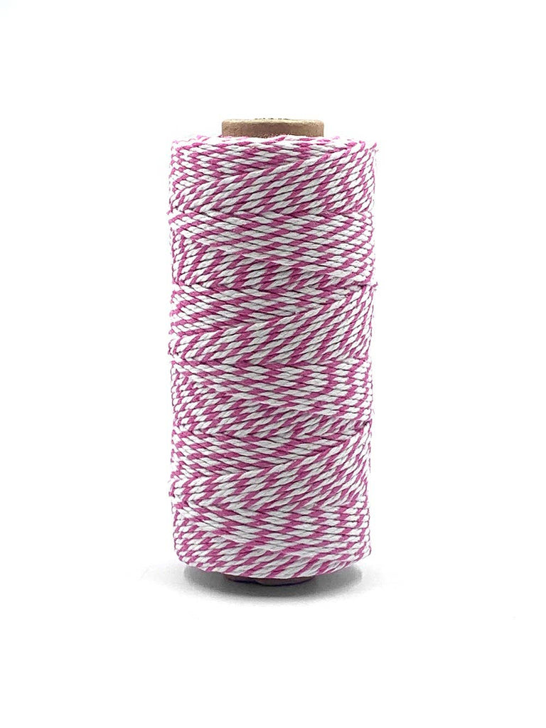 Light Pink  & White Baker's Twine