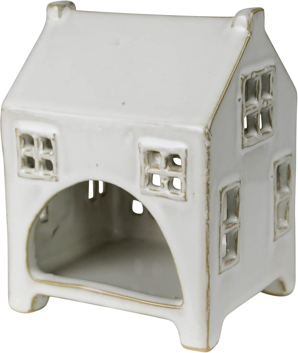 Wide Ceramic Tealight Cottage