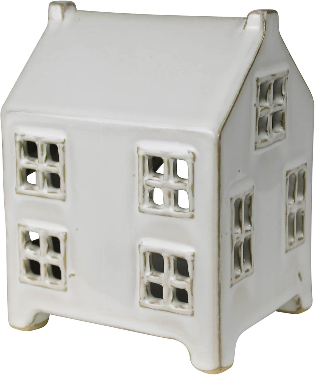 Wide Ceramic Tealight Cottage