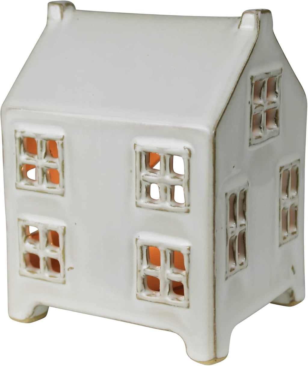 Wide Ceramic Tealight Cottage