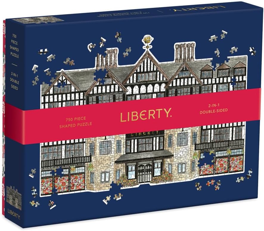 Galison Liberty Tudor Building Shaped Puzzle
