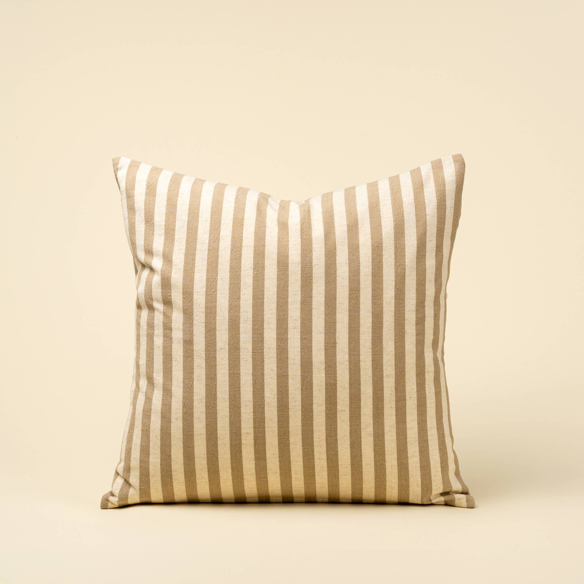 Sand Narrow Stripe Pillow