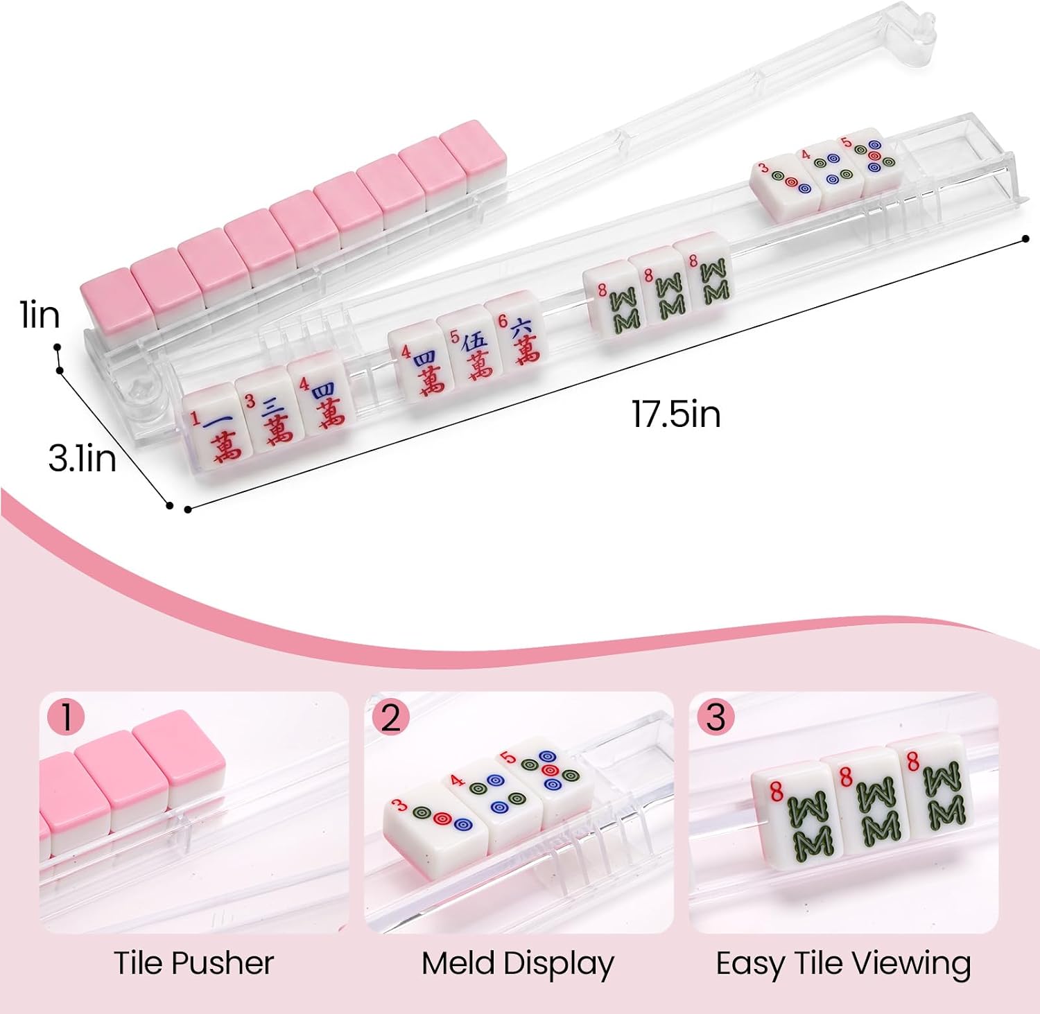 Mahjong Rack and Pushers Set