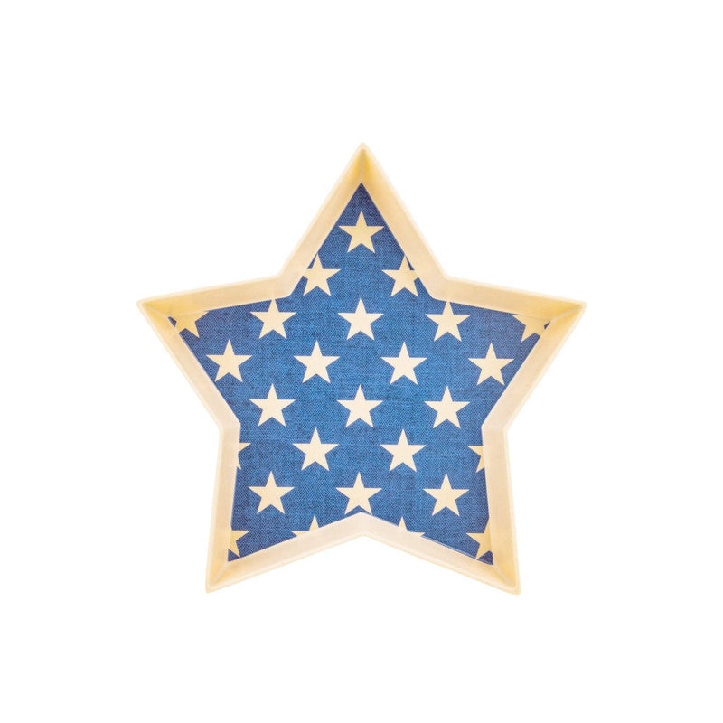 Hamptons Star Shaped Bamboo Reusable Tray Set