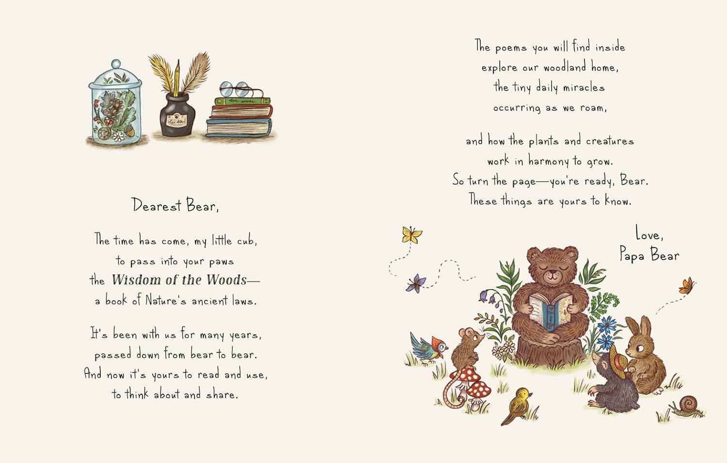 Wisdom of the Woods: 40 Nature Poems Passed Down from Bear to Bear (Brown Bear Wood)