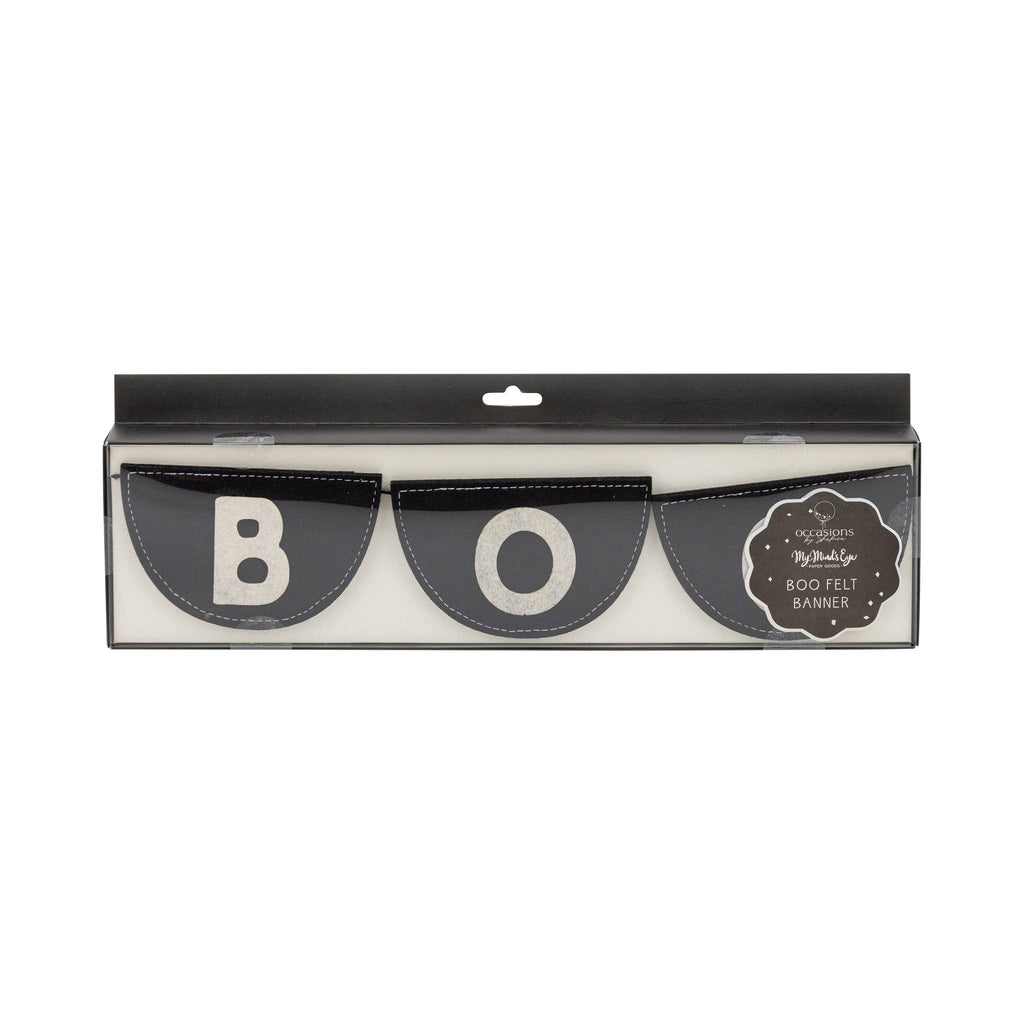 Occasions Black Felt Bunting Banner