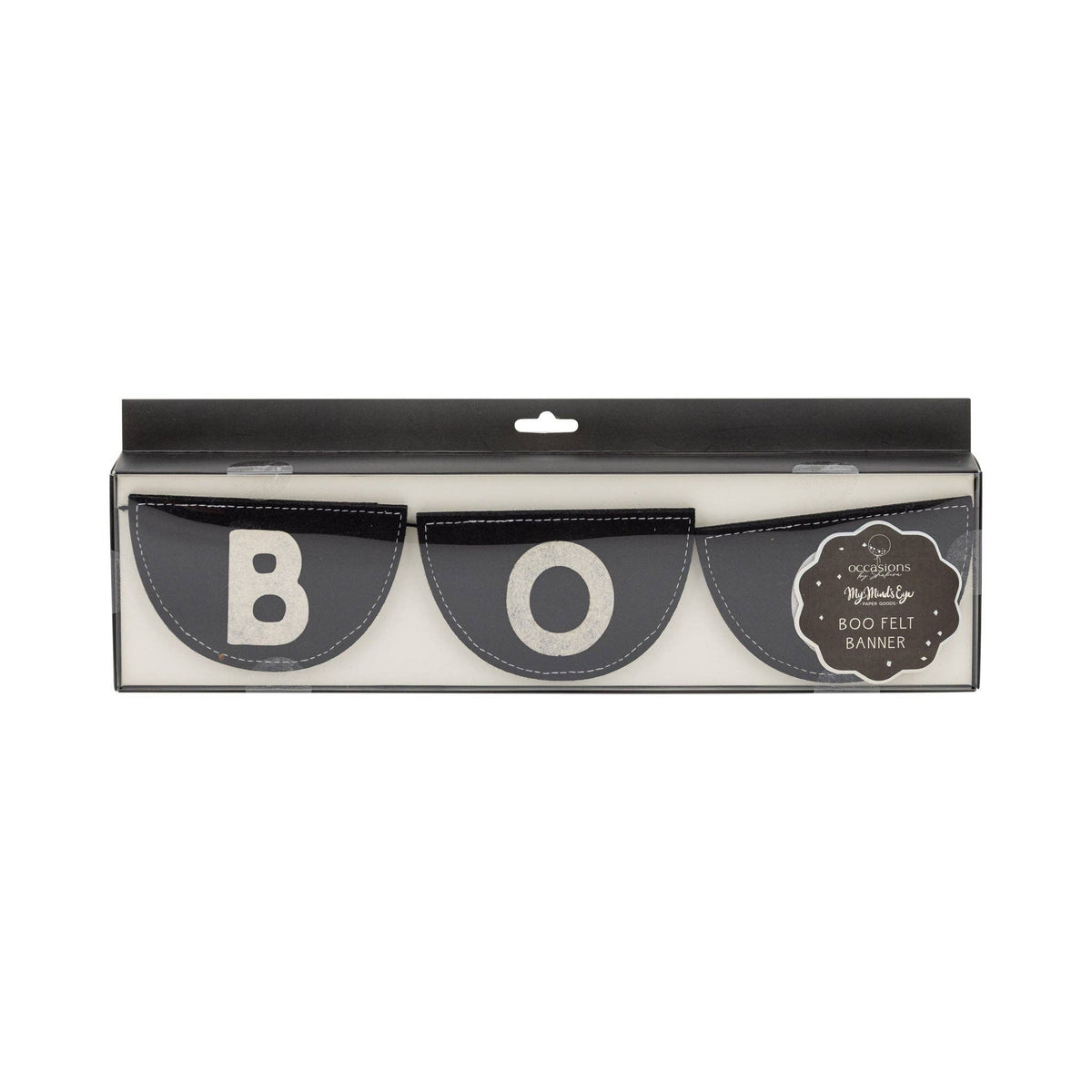 Occasions Black Felt Bunting Banner