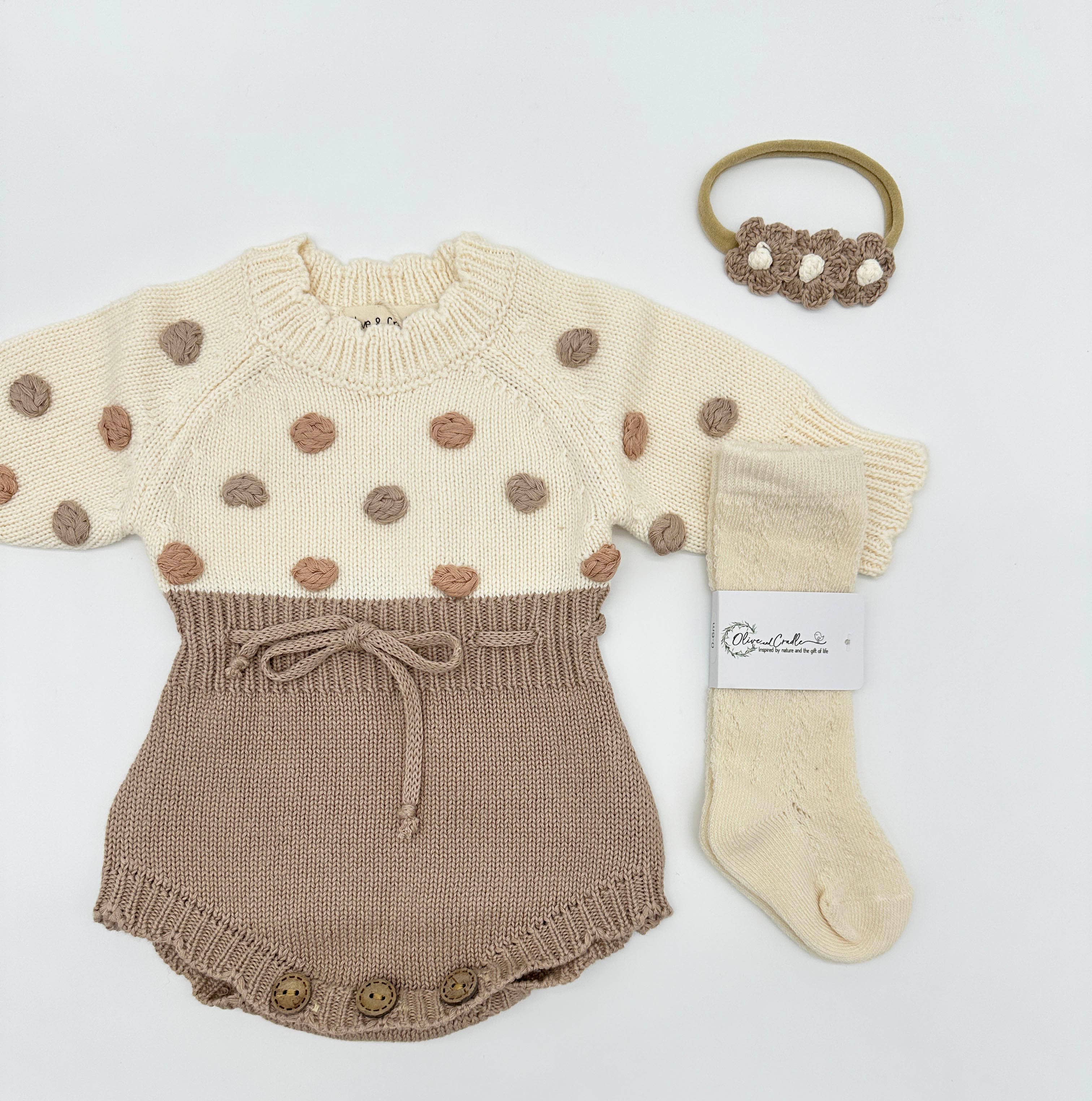 Lottie Dot Knit Romper