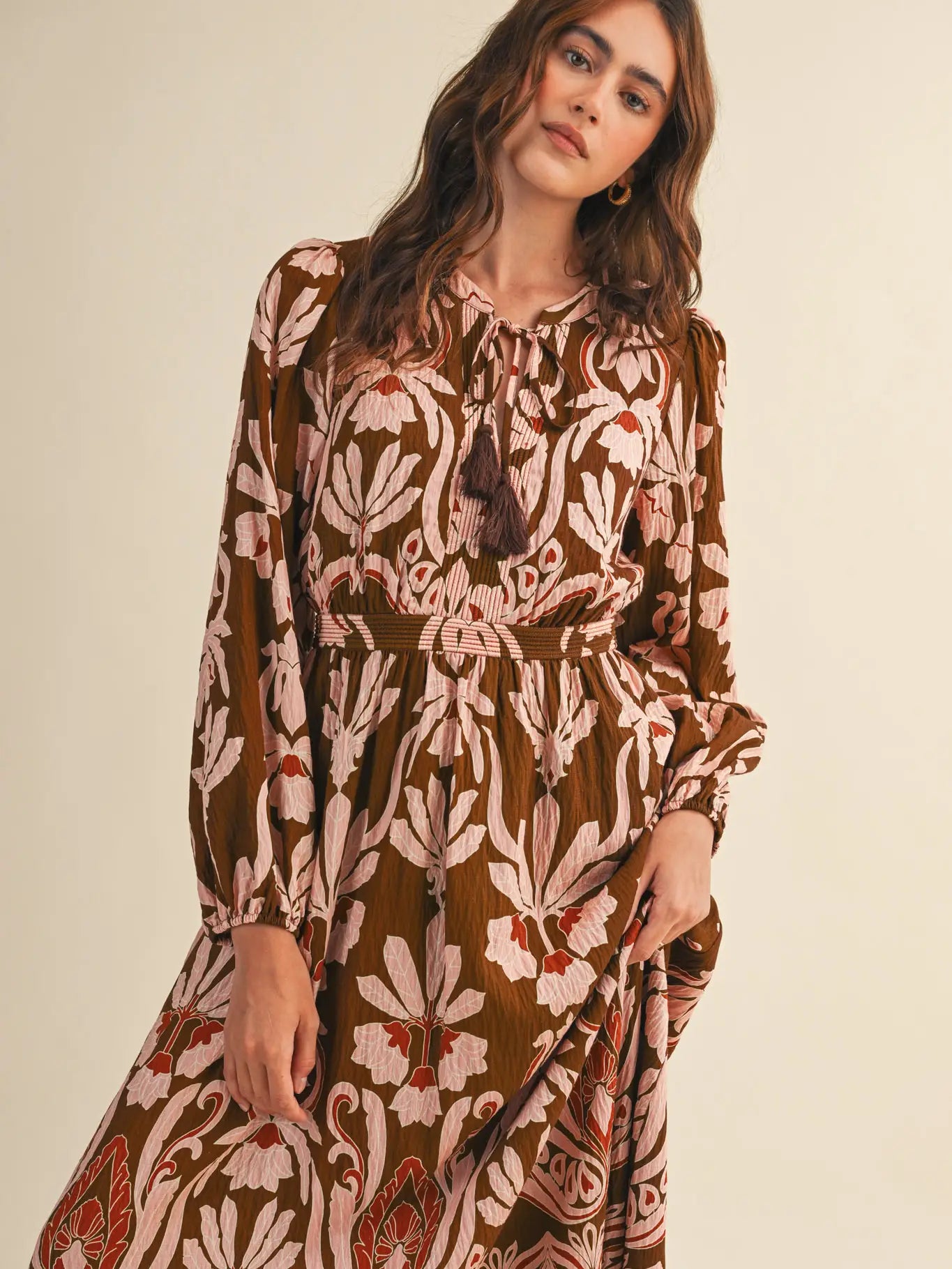 Floral Print Midi Dress