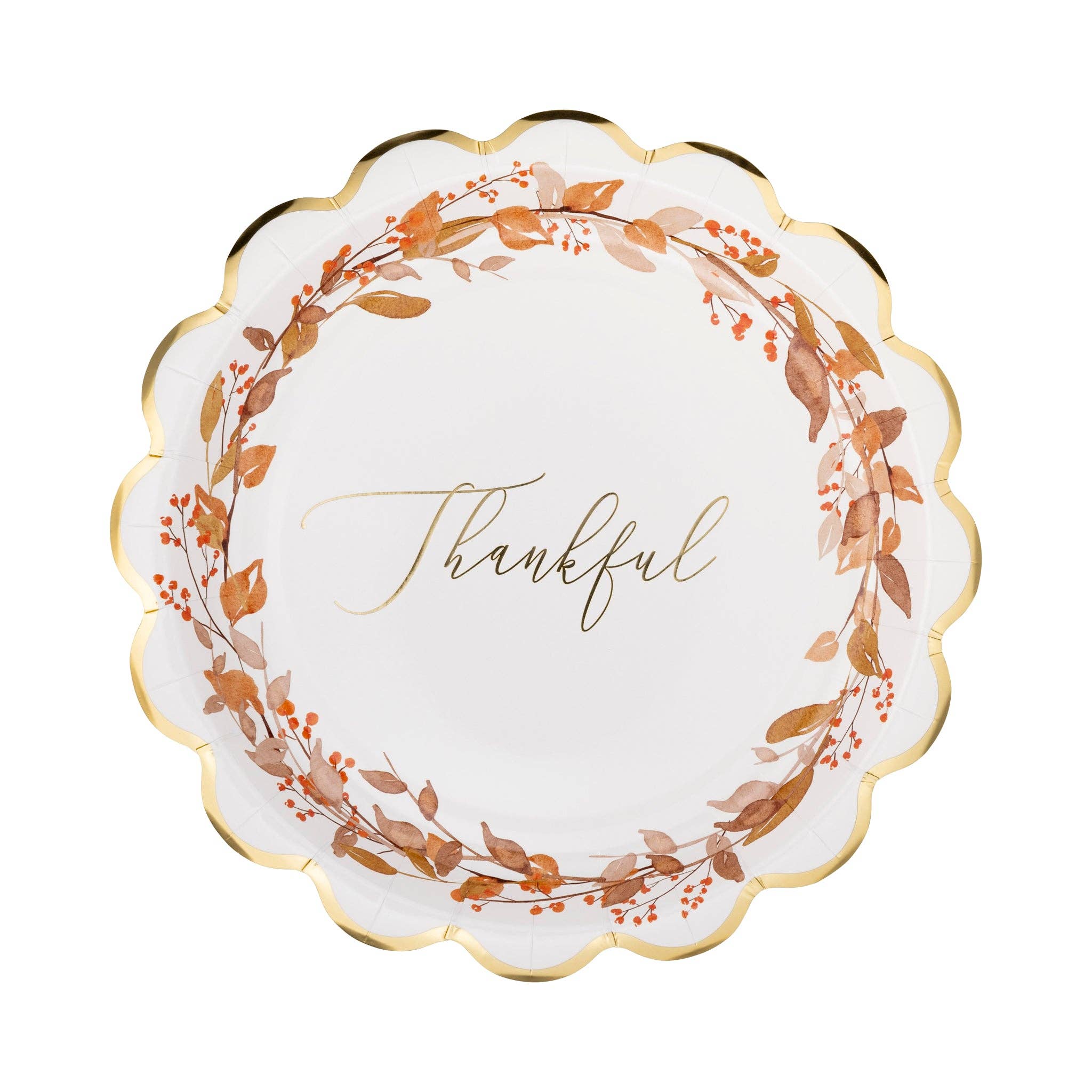 Thankful Wreath Plates