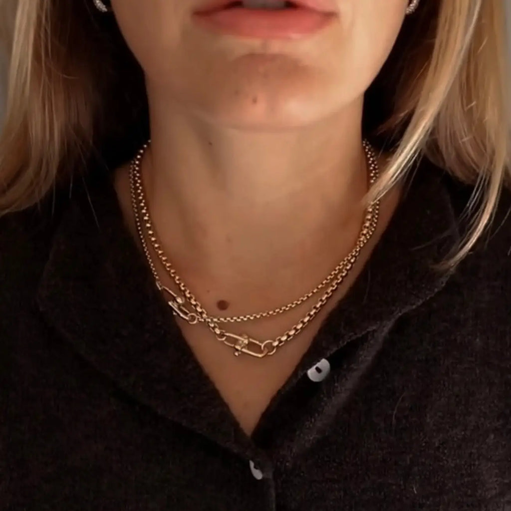 Nova Round Box Chain Necklace