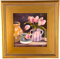 Tulips in Pink Pot