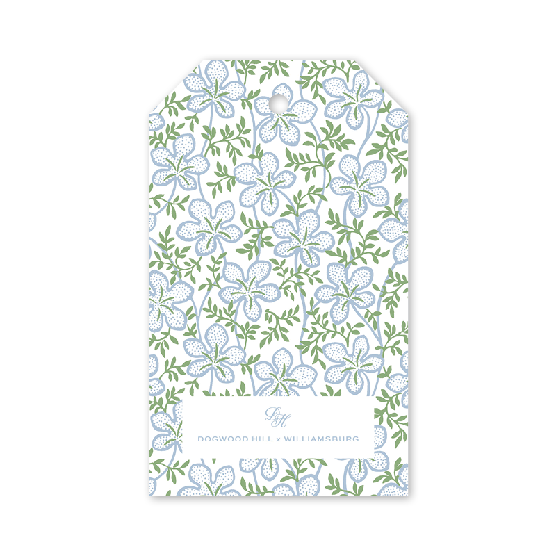 Ghost Blossom Blue Gift Tags