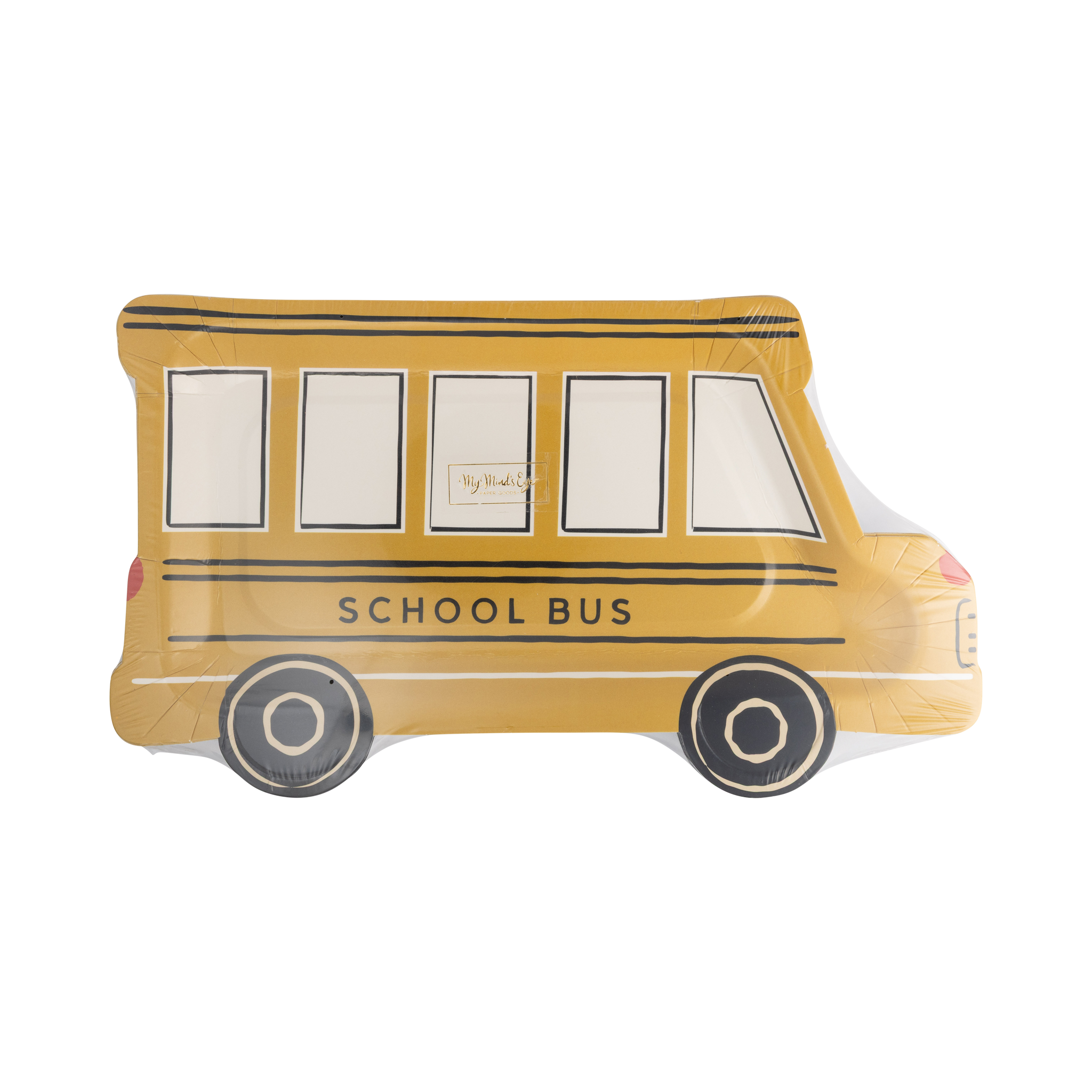School Bus Shaped Plates
