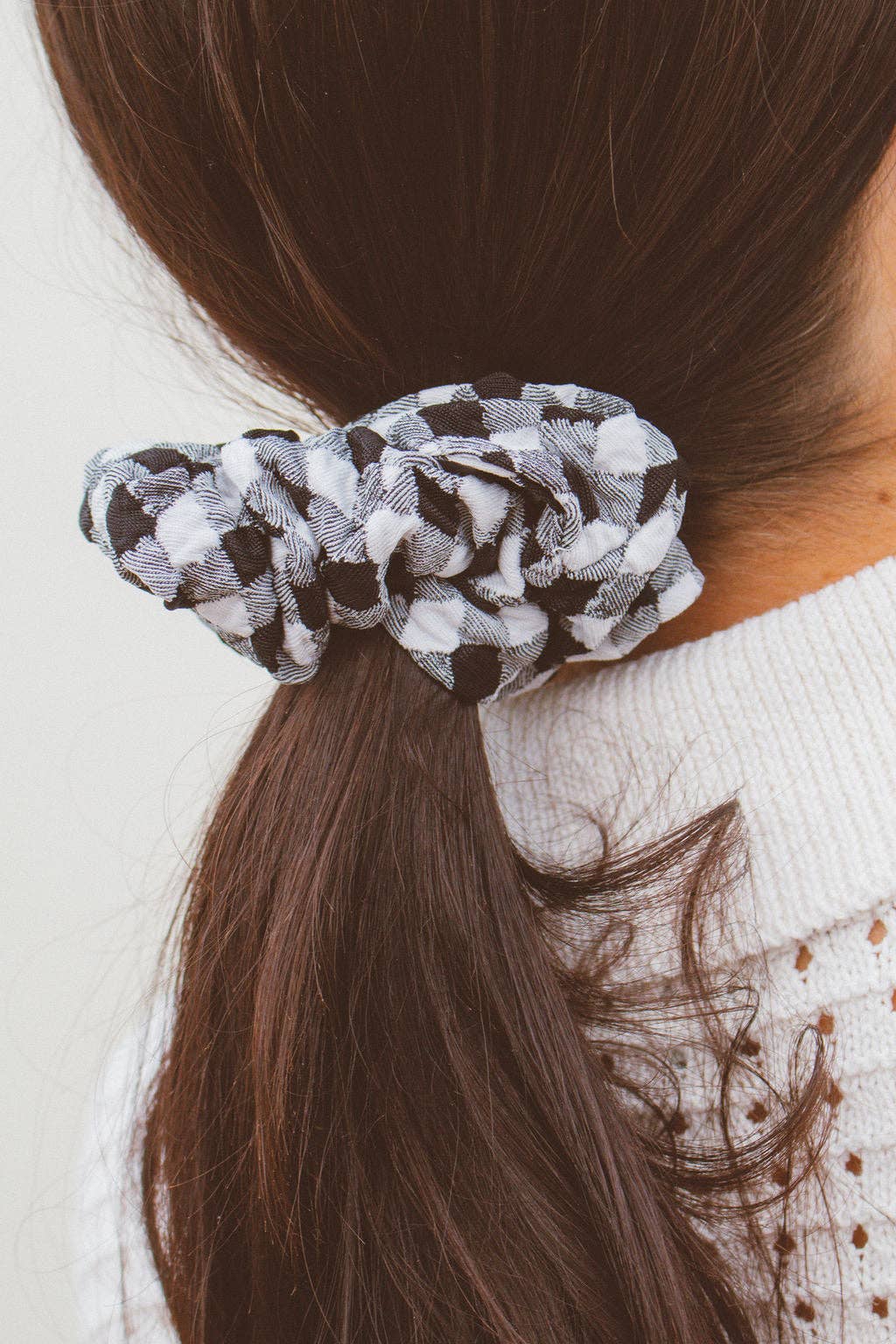 Orca Gingham Oversized Scrunchie