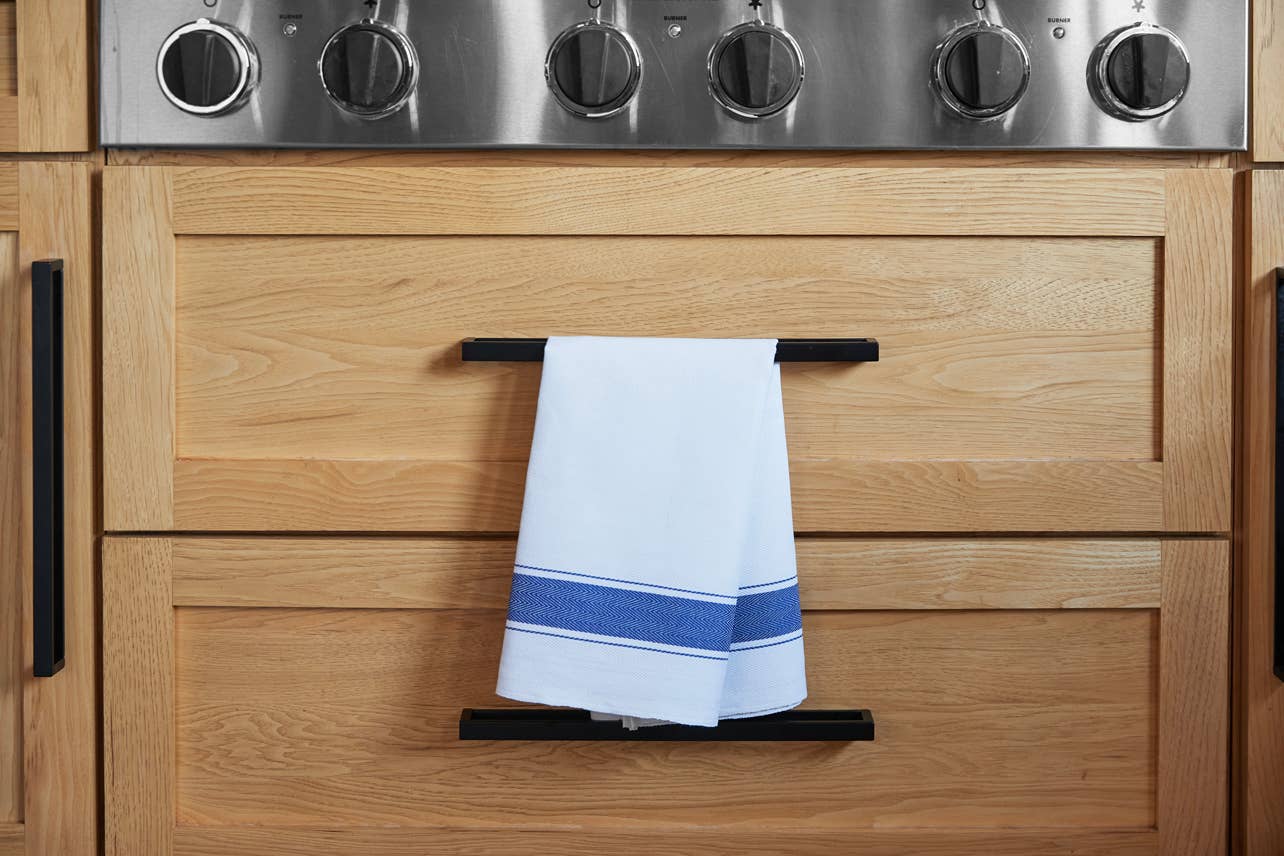 Herringbone Blue Classic Italian Kitchen Towel