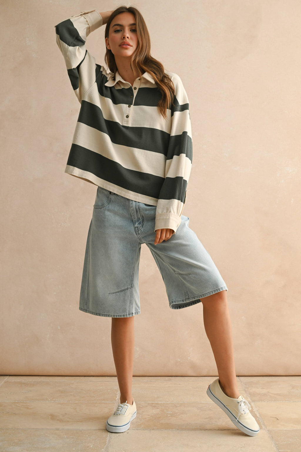 Relaxed Denim Shorts