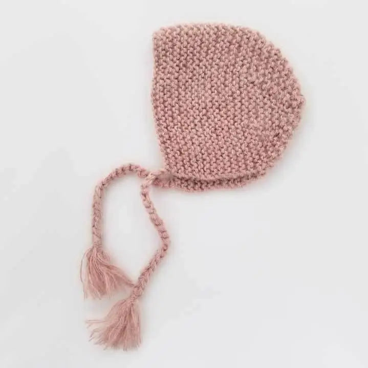 Newborn Angora Knit Bonnet