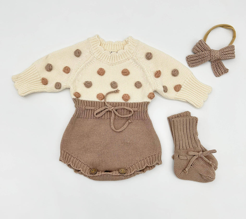 Lottie Dot Knit Romper