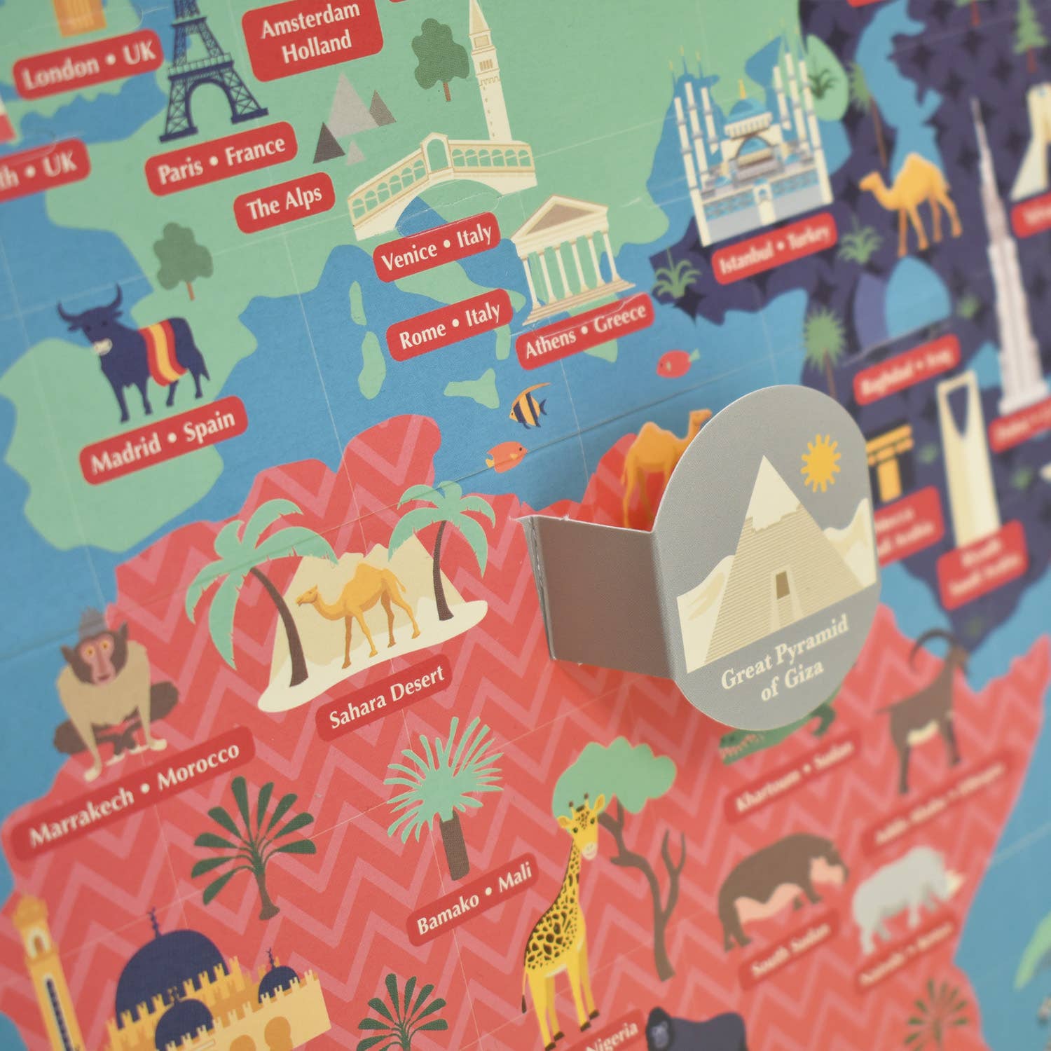 Create Your Own Giant World Map - Interactive map kit