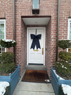 Navy Door Bow