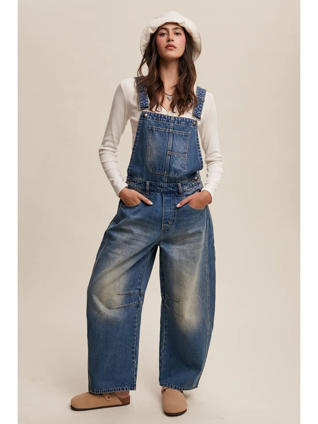 Barrel Jean Denim Overall