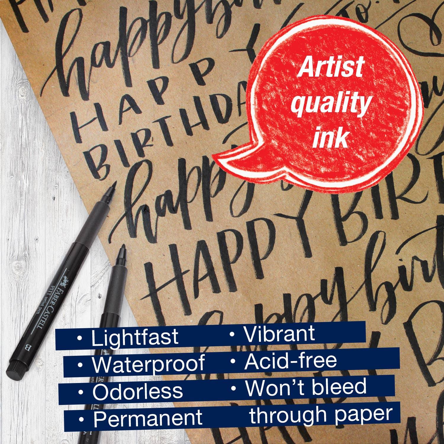 Modern Lettering Pitt Artist Pens