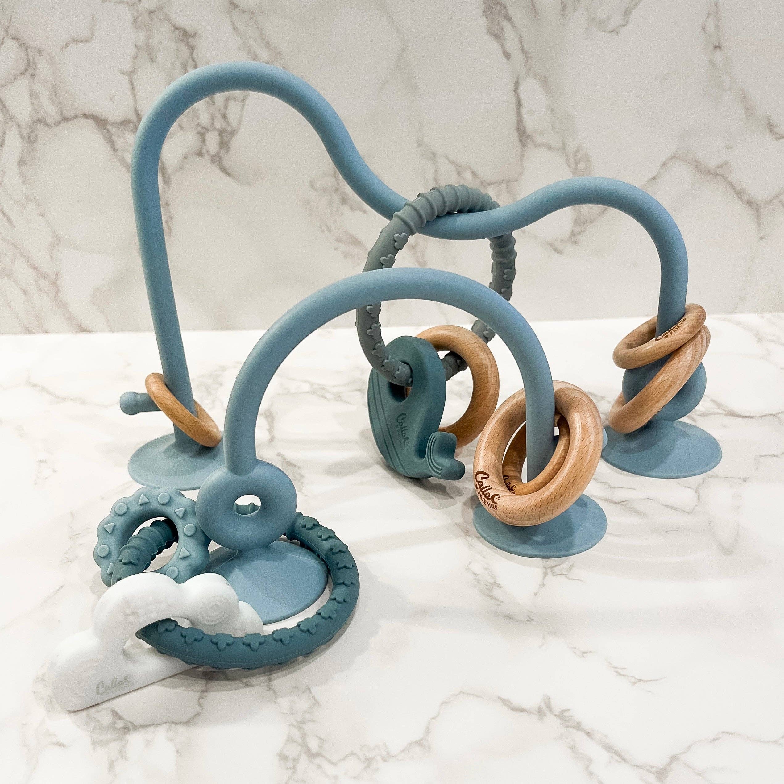 Whale Silicone & Beechwood Teether