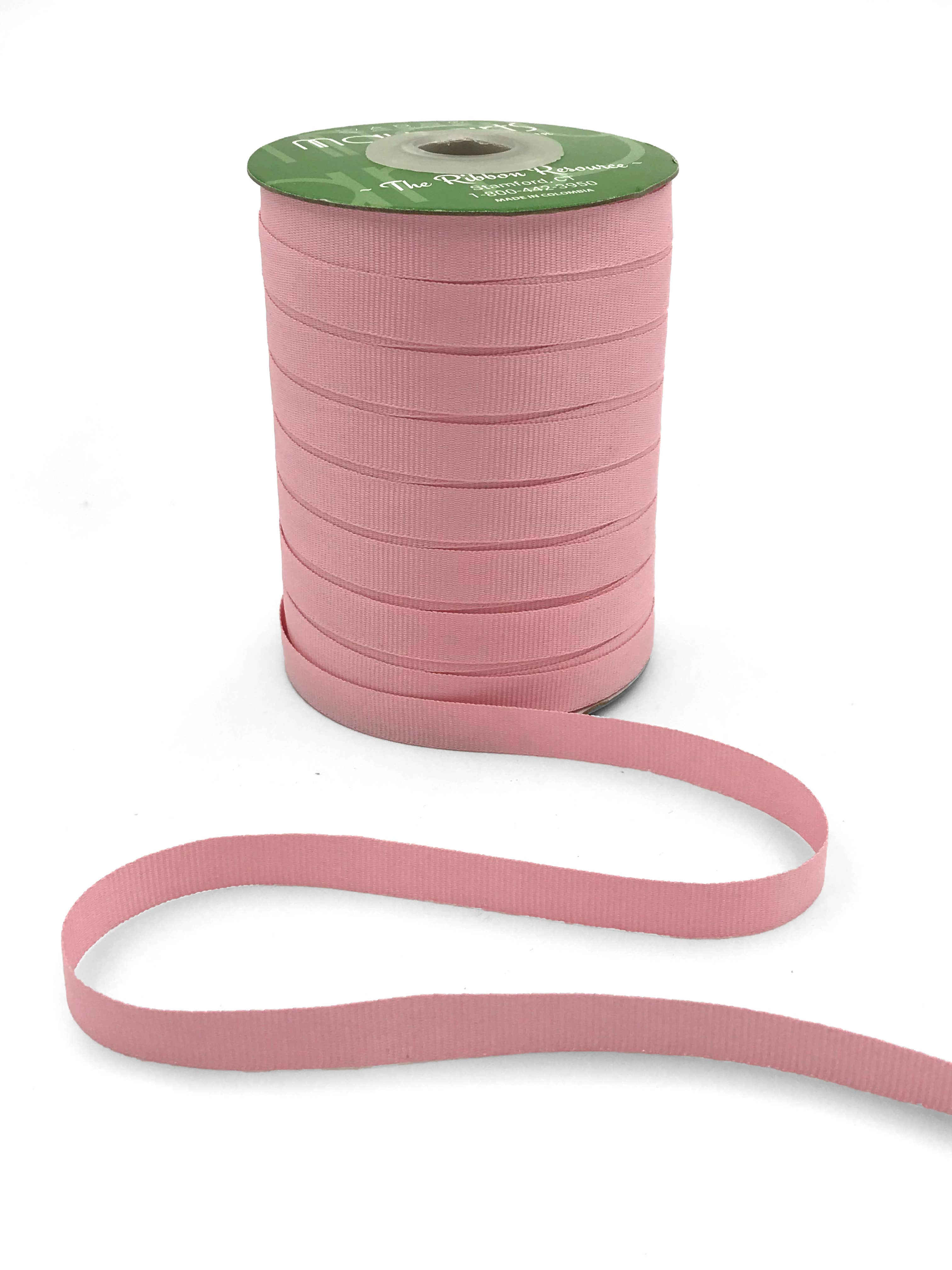 Light Pink Woven Grosgrain Ribbon