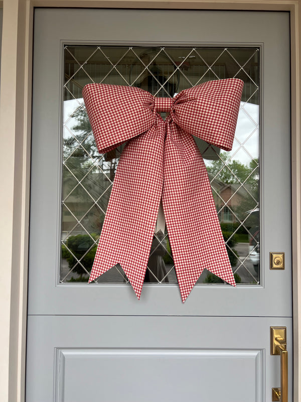 Red Gingham Bow