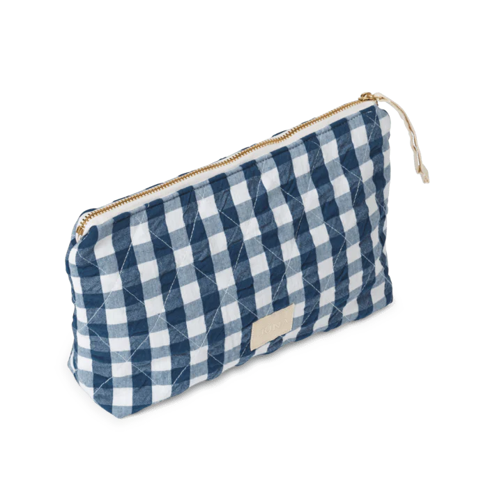 Nola Gingham Makeup Bag