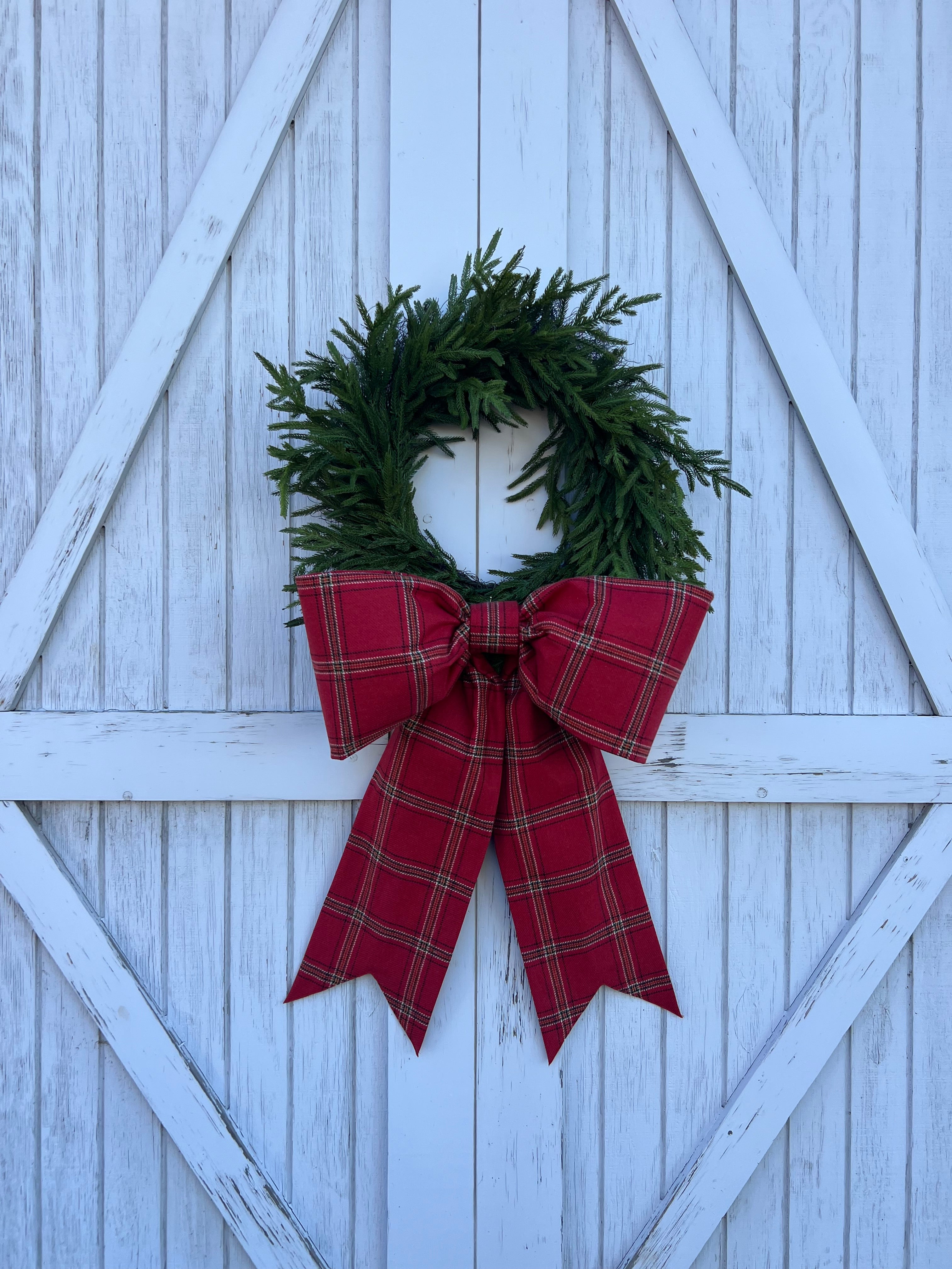 Red Tartan Bow