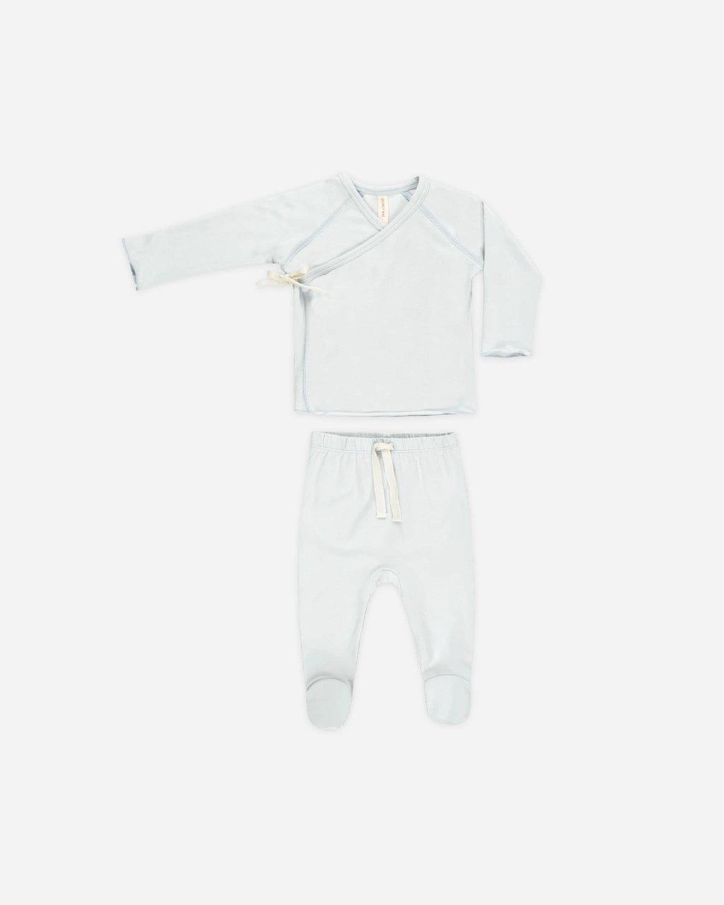 Fog Wrap Top + Footed Pant Set