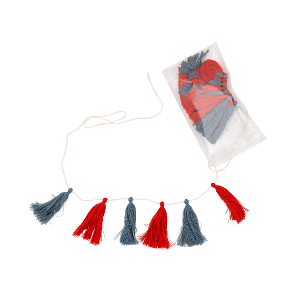 Chambray and Tassel Banner Set