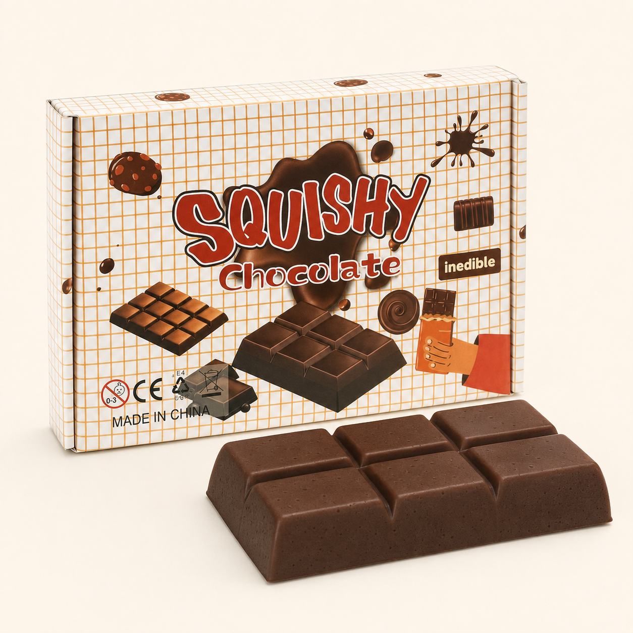 Chocolate Bar Squishy (Slow-Rising)