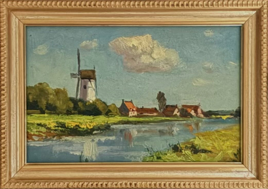 Windmill by the Pond
