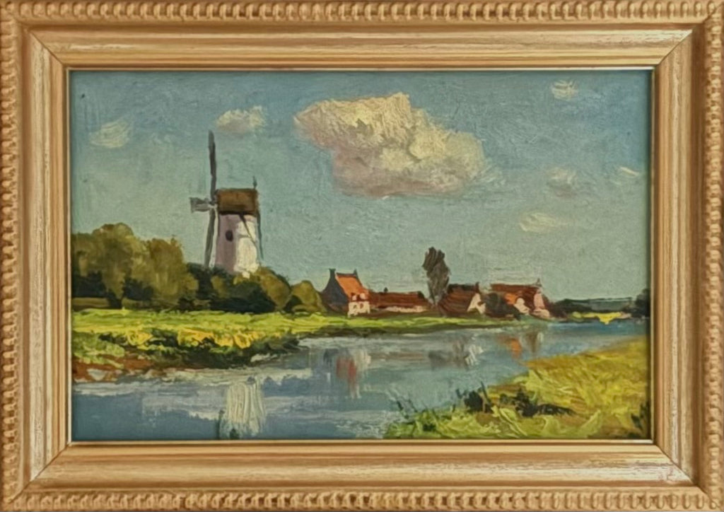 Windmill by the Pond