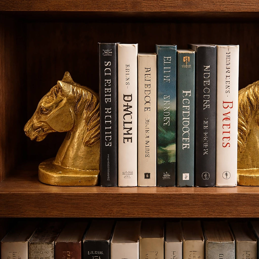 Horse Head Decorative Bookend Set