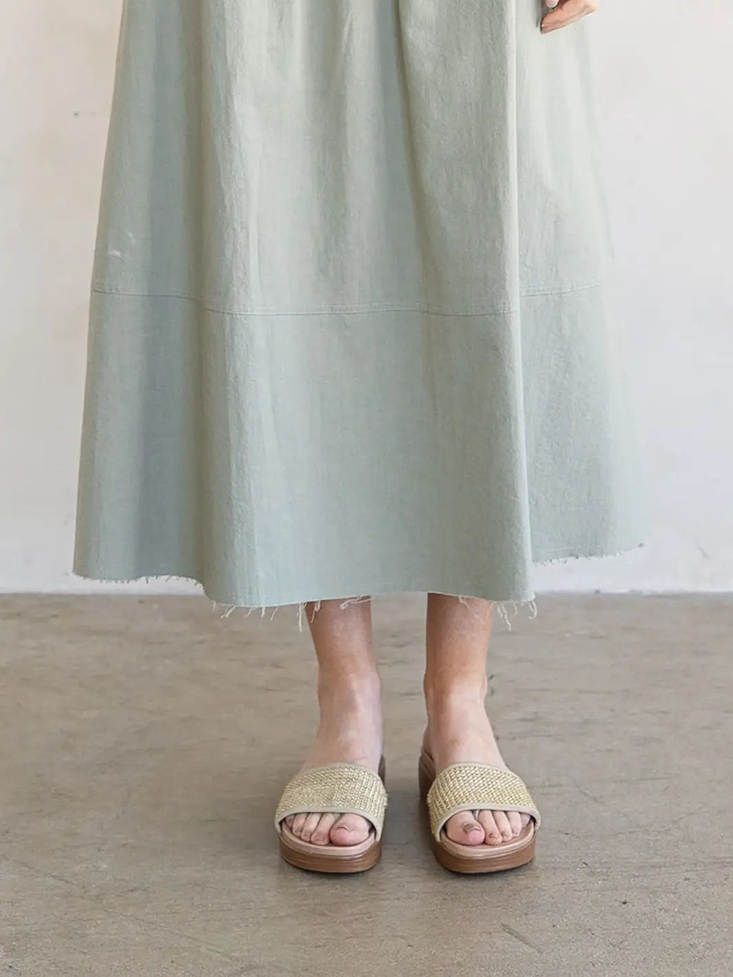 Flared Midi Skirt