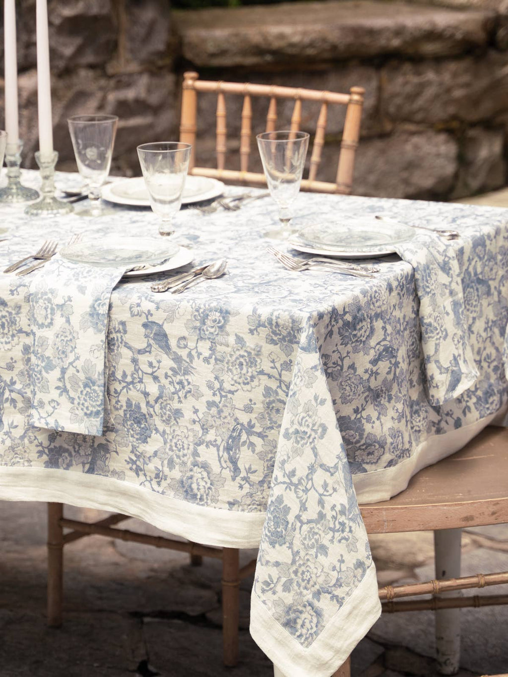 Zen Garden Linen Tablecloth