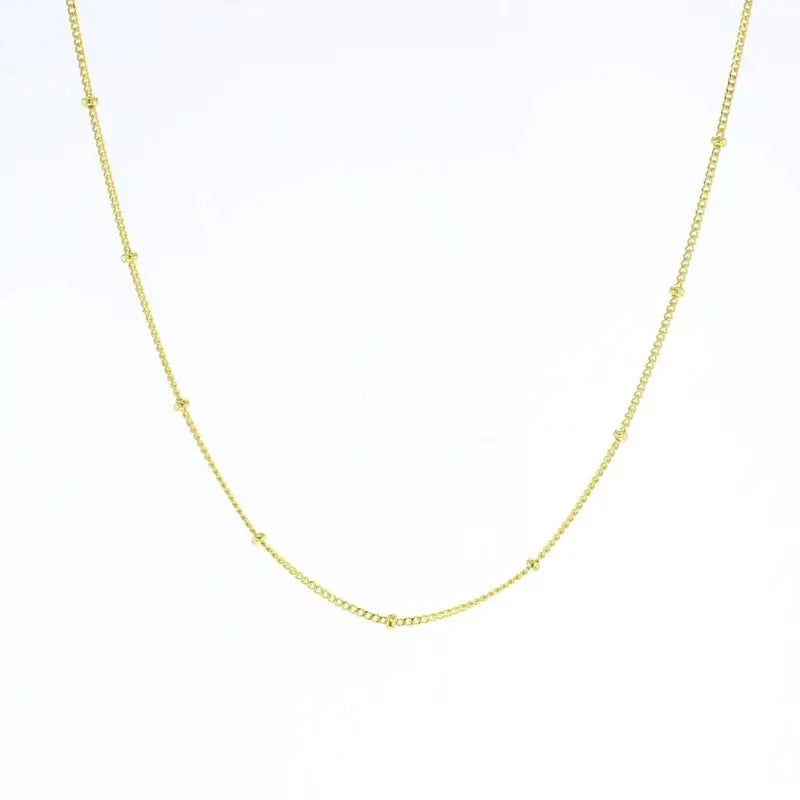 Stamped Initial Charm Necklace