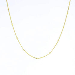 Beaded Curb Chain