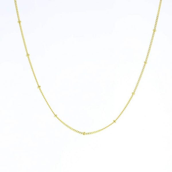 Beaded Curb Chain