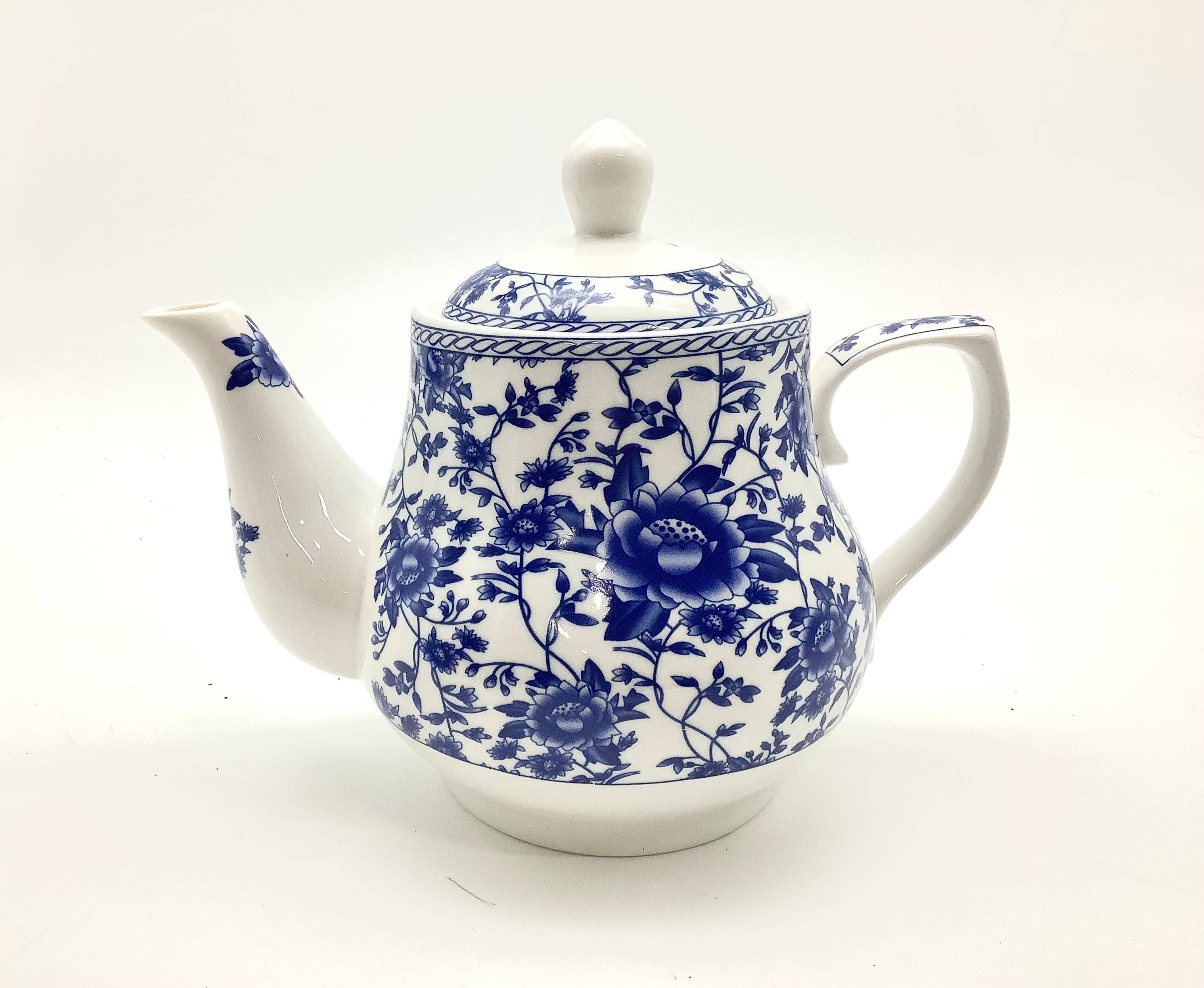 English Garden Flowers Teapot