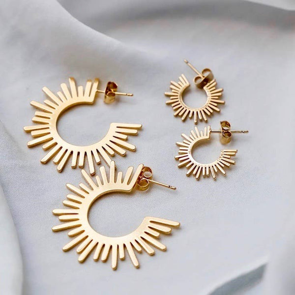 SUN SILHOUETTE HOOPS